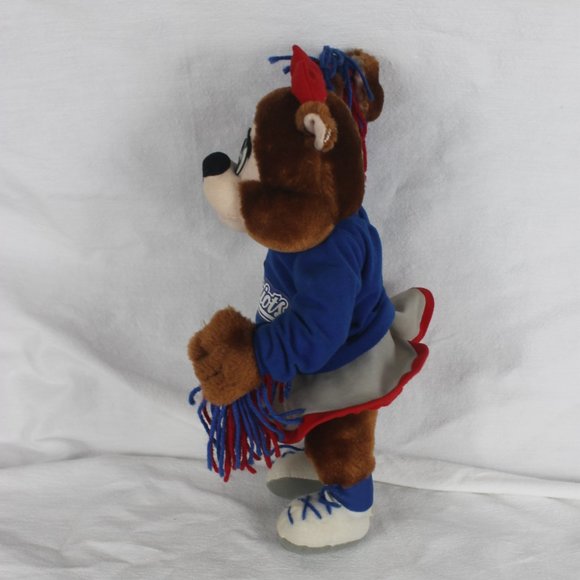 New England Patriots Cheerleader Bear Plush Official NFL 1999 -13" Tall Logo - Picture 6 of 10